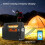 Portable Solar Searchlight: Outdoor Camping LED Light with Energy Storage 7