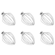 6X Chicote de Arame para Batedeira 5QT Lift e 6QT, AcessóRio para Batedor, Agitador de Creme de Ovo em AçO InoxidáVel