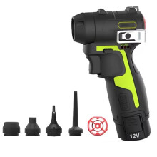 Rechargeable Cordless Blower 190W Max 130000rpm 2.4N for  12V Green Battery (Not Included) Screwdriver Power Tools