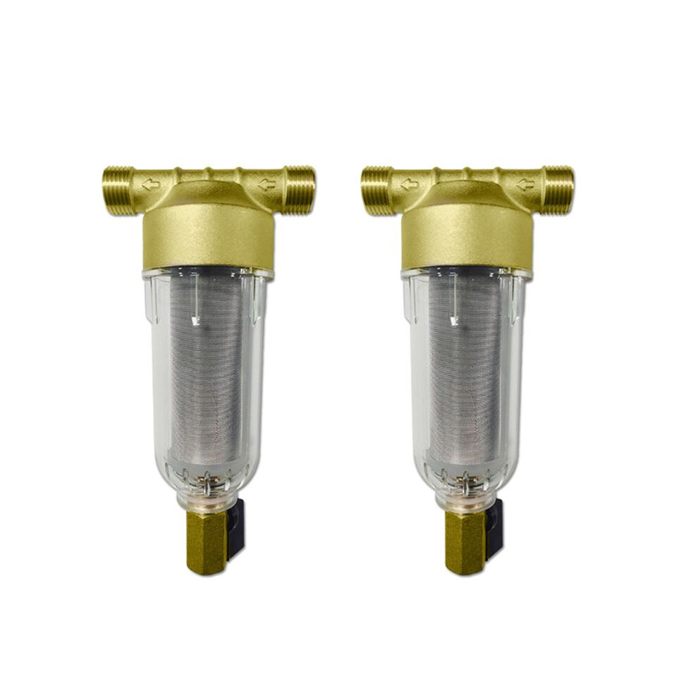 2X Spin Down Sediment Filter Reusable Whole House Sediment Water Pre Filter 40-60 Micrometre Whole House Water Filter 6033669835069