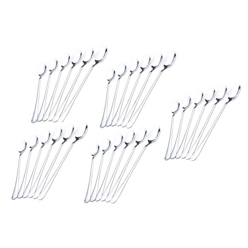 30Pcs Langstiel Edelstahl Tee KaffeelöFfel Eis Besteck