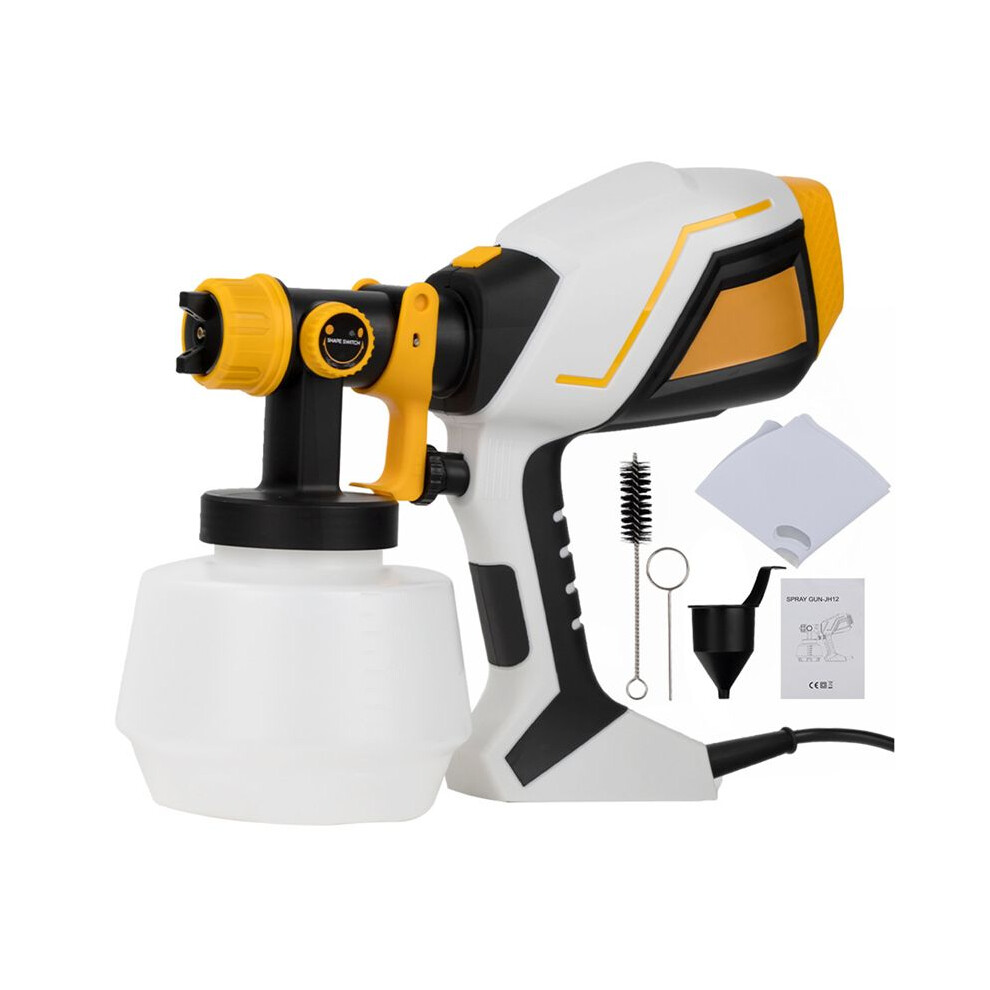 Latex Spray Gun, High Atomization Spray Gun Handheld Sprayer 3 Spraying Patterns For Home Renovation To Clean (Eu) White 4713933444266