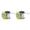 2X Tea Infuser Stainless Steel Tea Strainer Folding Handle Tea Filter Extra Fine Mesh Strainer Brewing Basket (Green) 2