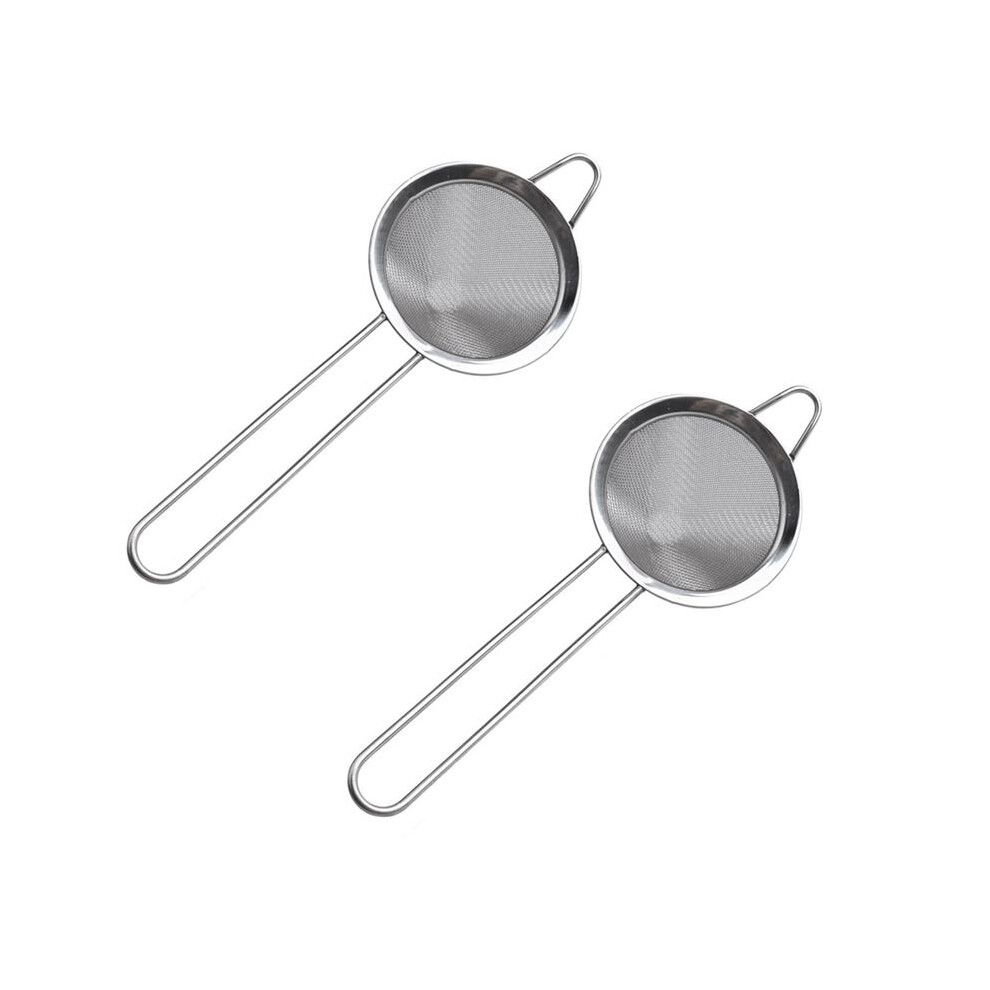 2X Tea Strainer, 3.3 Inch Fine Mesh Sieve Strainer Stainless Steel Mesh Strainer With Handle For Strain Drain And Rinse 6033967284637