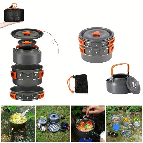 Ultra-Light Aluminum Camping Cookware Set 2