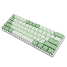 Blue Switch 61 Tasten 60% RGB-Tastatur 3000 mAh Weiß