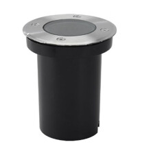 GU10 Underground Lamp Housing Floor Lamp Outdoor Ground Spot Landscape for GU10 Bulb Casing Round