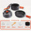 Ultra-Light Aluminum Camping Cookware Set 8