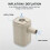 Khaki Portable Wireless Electric Air Pump 3