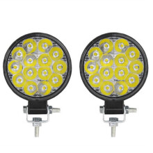 2Pcs 3.4 Inch Universal Car Round LED Light 42W Auxiliary Lamp Lamp Spot Light for Car MotorBike Truck Off-Road