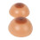 Silicone Boob Prosthesis, Round Shape, Concave Bottom, D Cup Brown 13