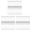 Dessert Spoon Fork Set,60 Pcs 4.7 Inch Cake Fork,Coffee Spoon, Silver Leaf Fruit Fork,(30 Spoon + 30 Fork) 1