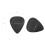 10 Pcs 0.7mm Black Felt Ukulele Picks 10