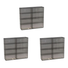 3X 1:64 per Hot Wheel Display Box Modello di Auto Giocattolo Scaffale per Auto Hotwheel Diecast Storage Scatola Antipolvere A