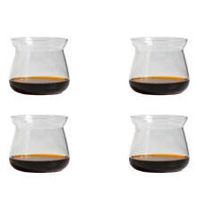 4X Glass Coffee Mugs High Temperature Borosilicate Glass Mug Coffee Cup 275ml Hand Brewed Coffee Mug