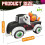 Halloween Inflatable Frankenstein Car with Pumpkin & Ghost 3