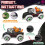 Halloween Inflatable Frankenstein Car with Pumpkin & Ghost 6
