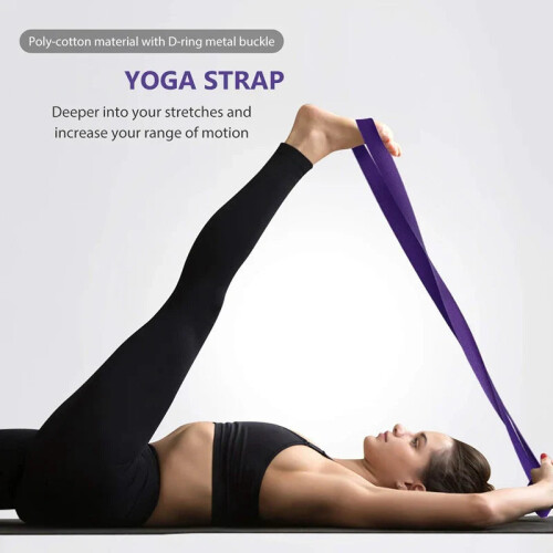 Yoga Block and Strap Set Soft Non-Slip Foam 2