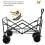 Foldable Utility Wagon with Side Pockets and Brakes 5