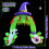 Halloween Inflatable Giant Witch Arch with LED Lights 3