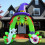 Halloween Inflatable Giant Witch Arch with LED Lights 4