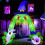 Halloween Inflatable Giant Witch Arch with LED Lights 7