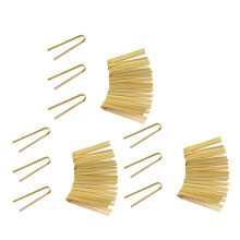 60Pcs Wooden Bamboo Tongs Cooking Utensils Bamboo Tongs Natural Toast Tongs for Cooking