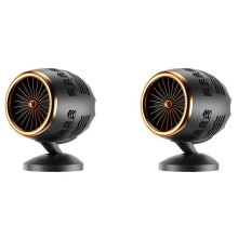 2X Desktop-Dunstabzugshauben, Tragbarer Küchenabluftventilator, Wiederaufladbar über USB, Tragbare Dunstabzugshaube mit Filter für Grill, Hot Pot
