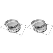2X en Acier Inoxydable Miel Passoire Double Tamis Fragment de Miel Passoire D'Extraction de Miel Équipement pour 5 Gallons Seau Miel