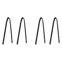 4X Campfire Tongs BBQ-Charcoal Tongs for Stove Firewood Tongs for Fire Place Grilling Kitchen Camping Fire Pits