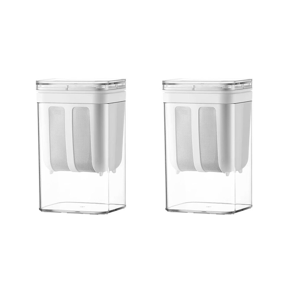 Semoic 2X 1100Ml Yogurt Filter And Strainer Fine Mesh Transparent Box Homemade Screen Cheese Moisture Seperator Maker