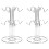 2X Cup Drying Rack with 8 Hooks Drainer Mug Tree Mug Organizer for Home Desktop 1