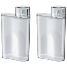 2X Transparent Laundry Detergent Dispenser Bottle Sealed Tank for Detergent Powder Laundry Room