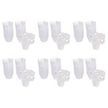 Pack of 300 Dessert Cups with Spoons, 60Ml Dessert Bowls Set, DIY Plastic Dessert Cups, Reusable Trapezoid Cups Set