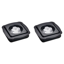 2X Square Blender Cup Lid Easy Operation Blender Cup Lid Easy to Clean Blender Cup Cover Plastic Material for Juicer