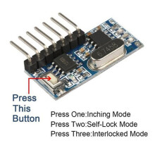 4 Stuks 433 MHz Draadloze Decoderings- en Ontvangstmodules met 4 Kanalen voor 433 MHz Afstandsbedieningen