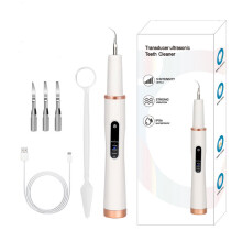 Ultraschall-Zahnsteinentferner und 4 Reinigungsköpfe White
