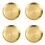 4X Stainless Steel Round Plate Camping Dishes Rust-Proof Stackable Food Serving Plate 14cm 1