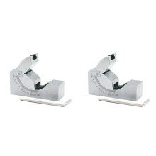 2X Justerbar Vinkelmätare Precisionsvinkelkuddemätare Slipmaskin Fräsmaskin Vinkelkuddeblock AP25 V-Type