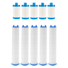 5 Piece Hand Shower Filter Shower Filter Core Water Purifier & 10 pcs Impurity Rust Sediment Washing Machine