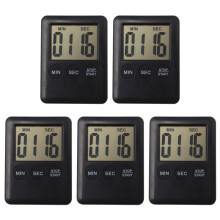 5X Kuechentimer Timer Kurzzeitmesser Eieruhr mit Magnet und