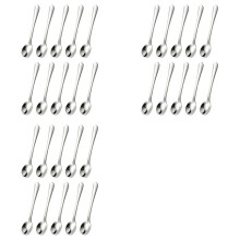 30 PCS Condiment Spoons Stainless Steel Spoons 3 Inches Cute Small Spoons Silver Tiny Spoon for Powder Spices Jars
