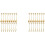 40PCS Dessert Spoon and Fork Set Cake Fork Coffee Spoon  Fruit Fork Stainless Steel -Gold 1