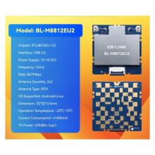 LB-LINK 2pcs Mapping Module BL-M8812EU2 High-Power with FEM Wireless Mapping Module High-Power 5G WiFi Module