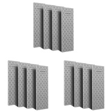 Lot de 12 Plaques D'Affûtage Diamantées, Pierre à Aiguiser Diamantée avec Surface en Nid D'Abeille, Grain 400/600/1000/1200