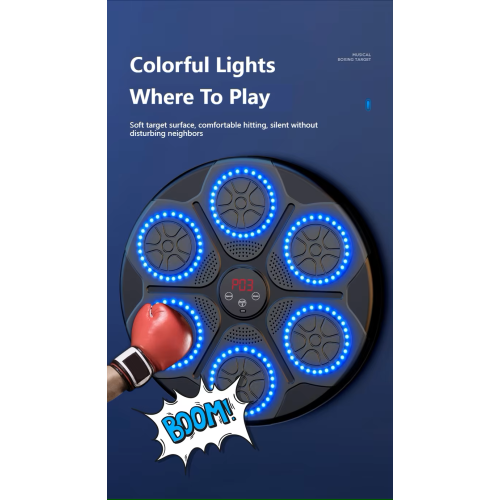 Smart Music Boxing Machine - W/ Bluetooth Connectivity and Gloves 2