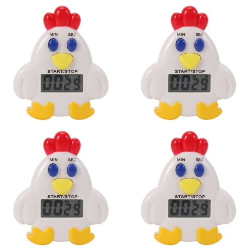 4X Kitchen LCD Digital 99 Minute 59 SEC Countdown Clip Hen Alarm Timer Tool