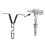 Durable V-Shape Rain Chain for Home & Garden 6