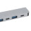 Hub USB-C in alluminio USB3.0 USB2.0x4 Type-C 2x 17cm 4