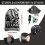Ergonomic V-Shaped Pull Down Bar with Drawstring Bag & 21-Day Workout Tracker(Black) 6